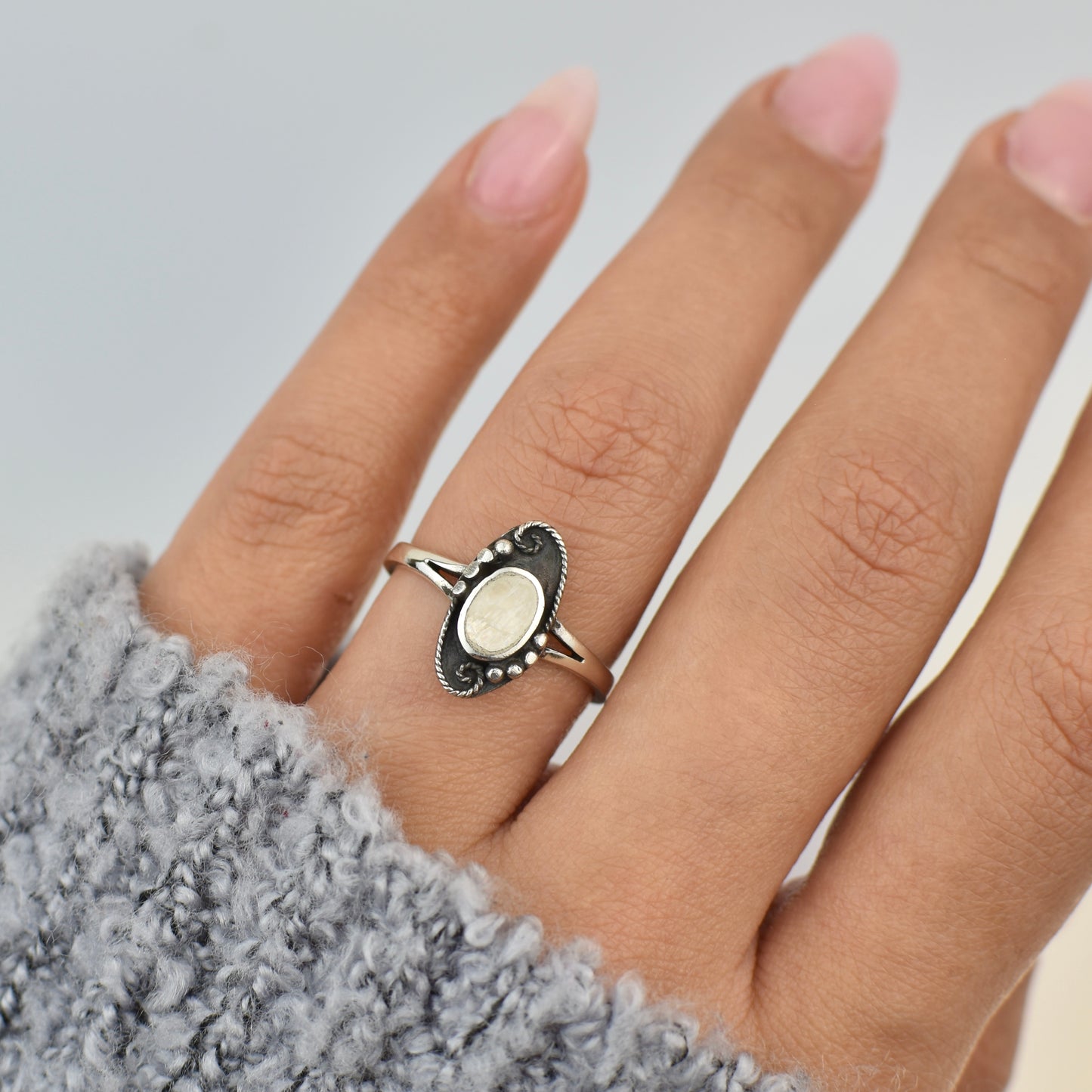 Moonstone Sterling Silver Ring