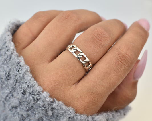 Chain Sterling Silver Ring