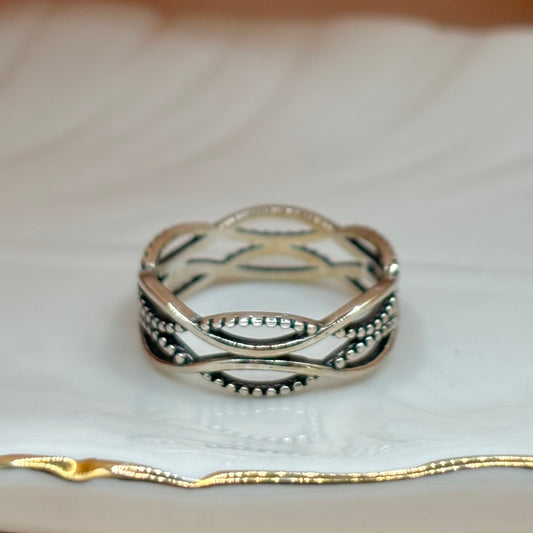 Braided Sterling Silver Ring