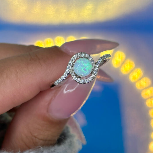 Sterling Silver Opal Ring