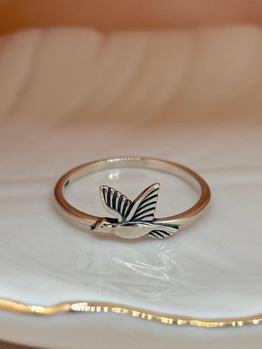 925 Sterling Silver Bird Ring