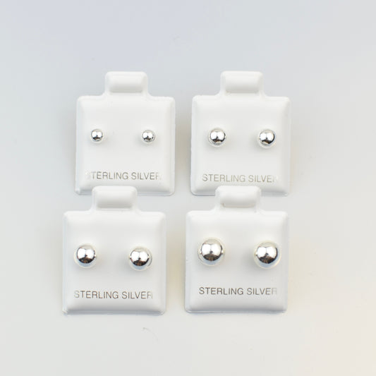 Ball Studs | Sterling Silver