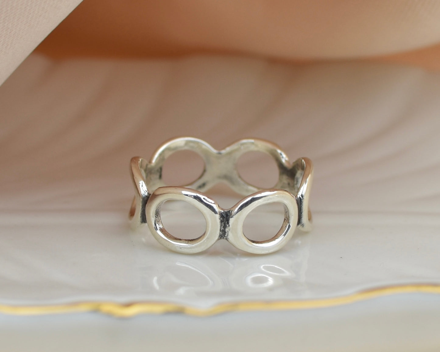 Sterling Silver Bubble Ring