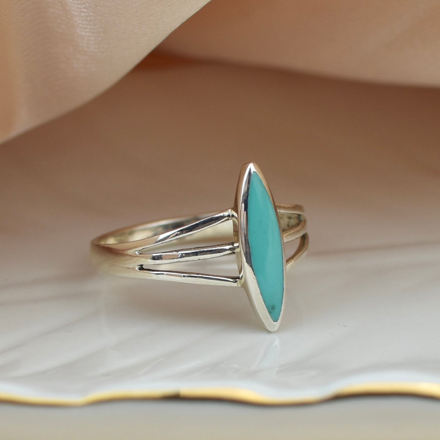 Turquoise Stone Sterling Silver Ring