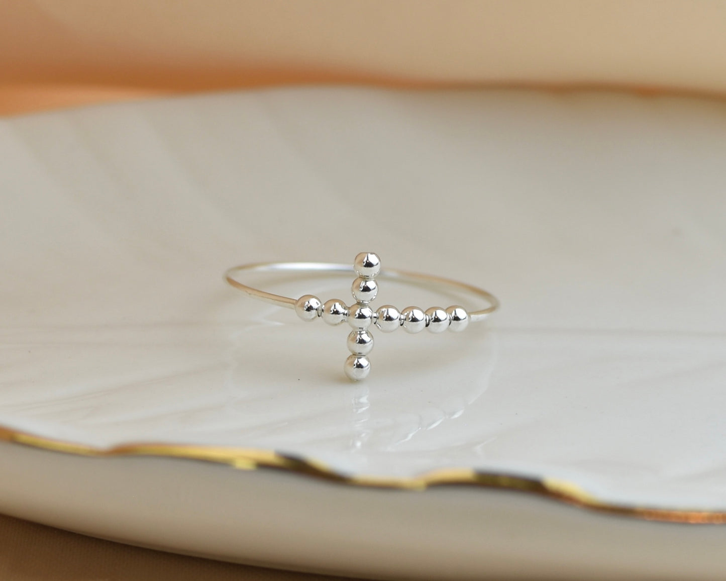 Sterling Silver Cross Ring