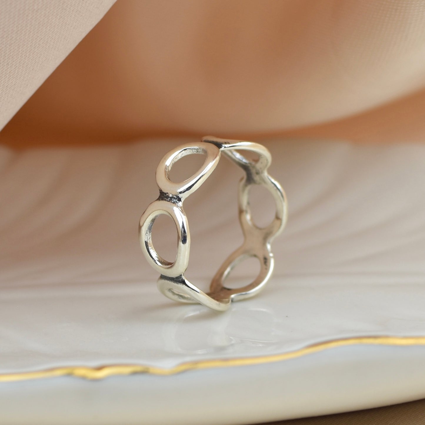 Sterling Silver Bubble Ring