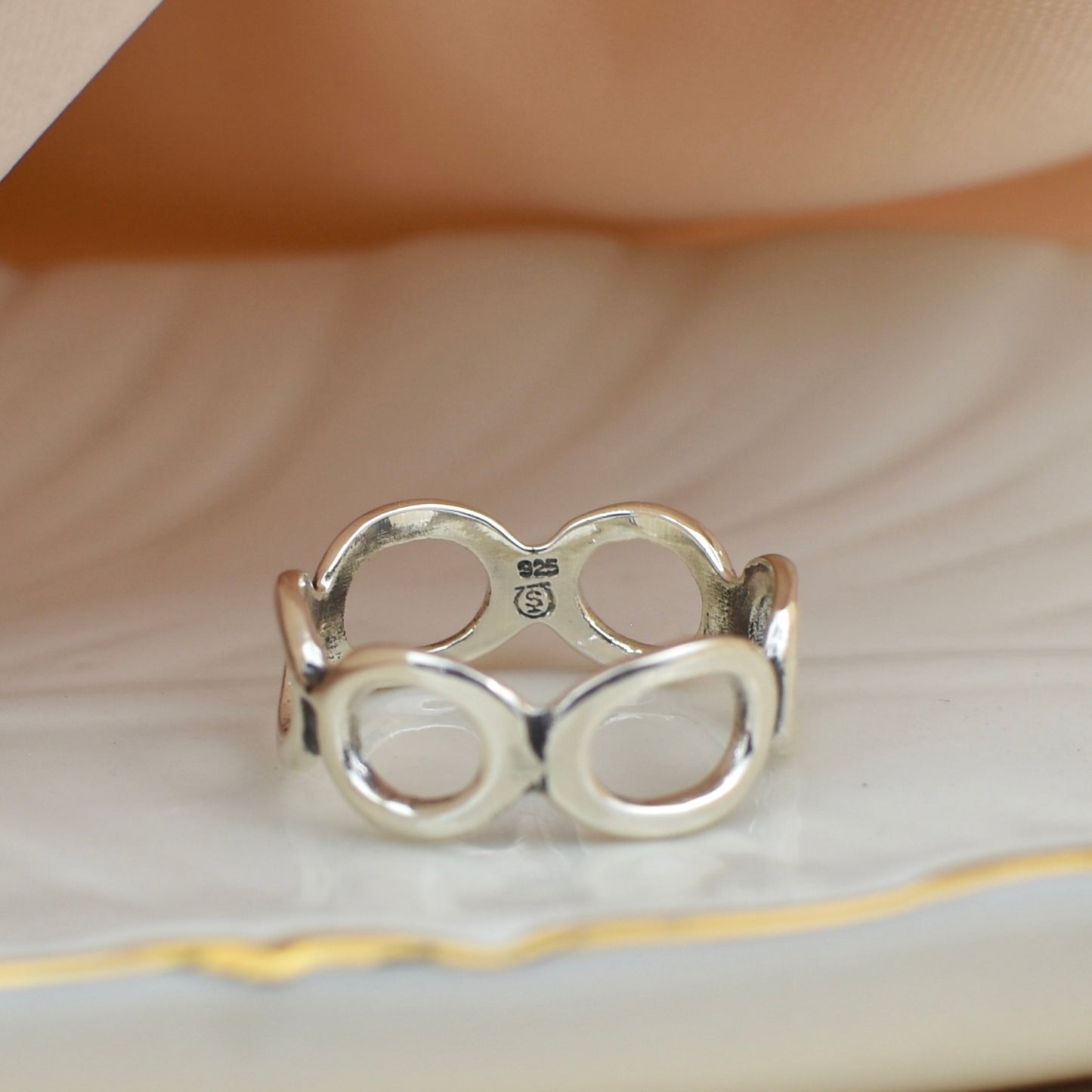 Sterling Silver Bubble Ring