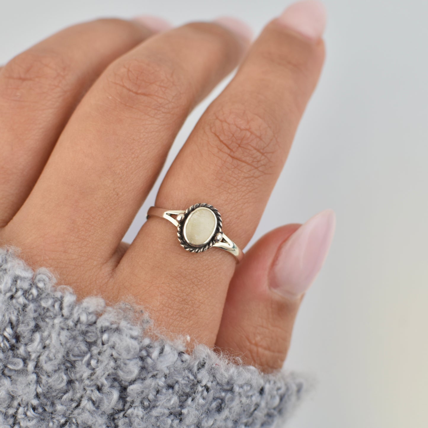 Sterling Silver Moonstone Ring