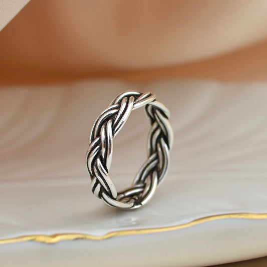 Braided Sterling Silver Ring