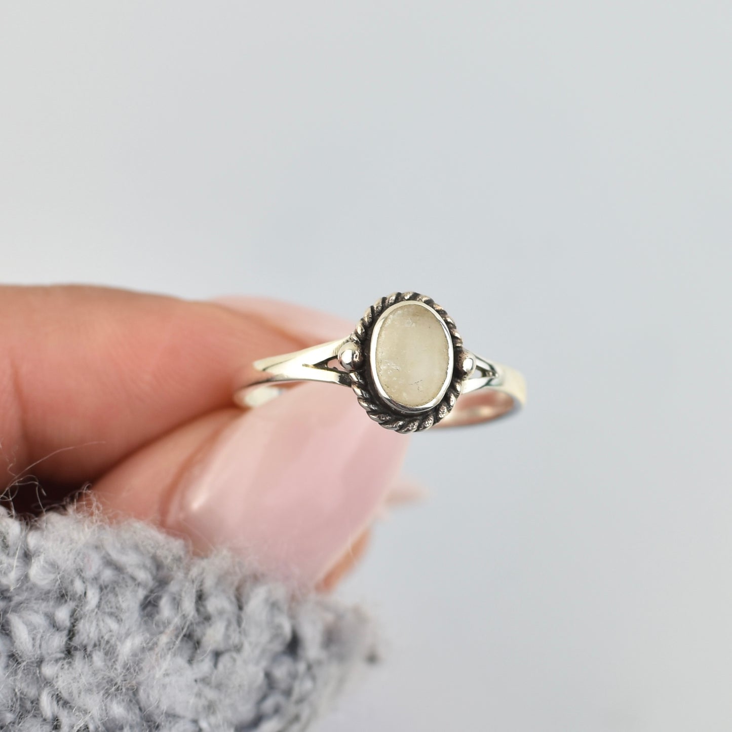 Sterling Silver Moonstone Ring