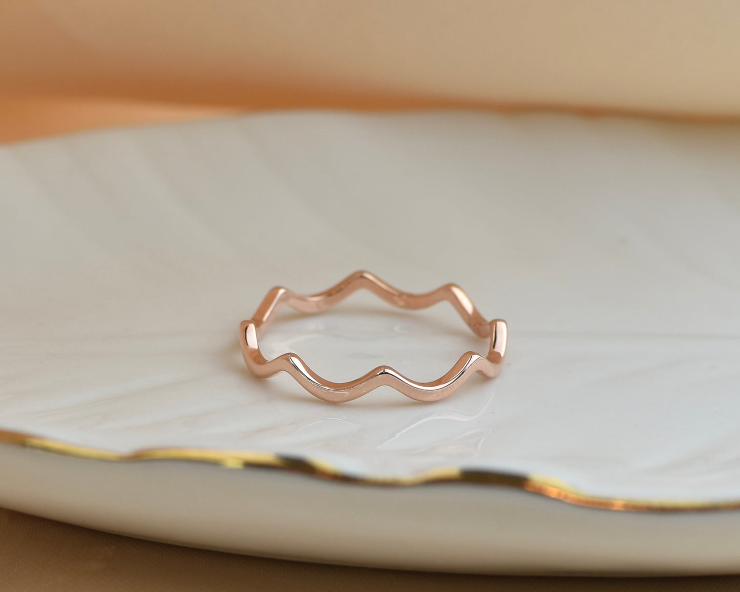 Wavy Sterling Silver Ring