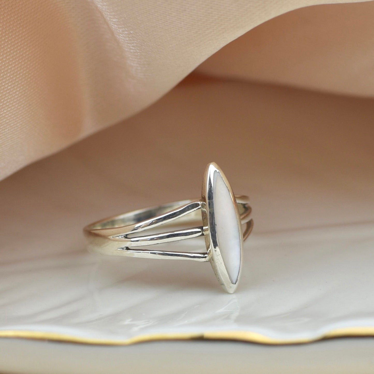 Moonstone Sterling Silver Ring