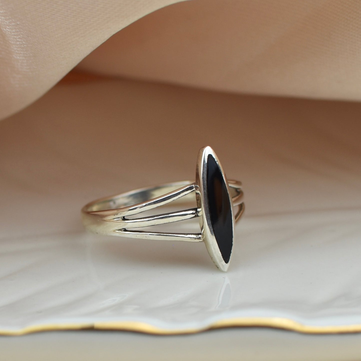 Sterling Silver Black Onyx Ring