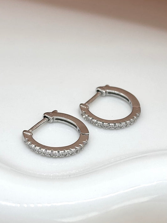 CZ Huggie Hoops