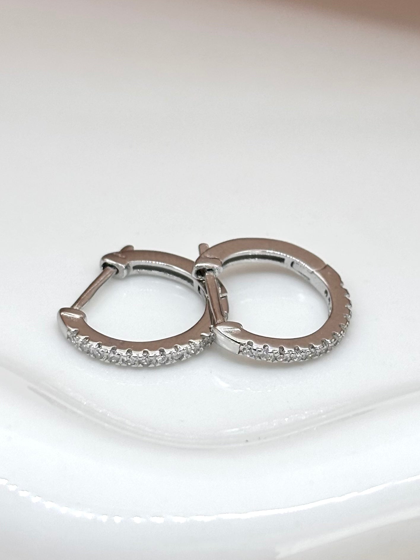 CZ Huggie Hoops