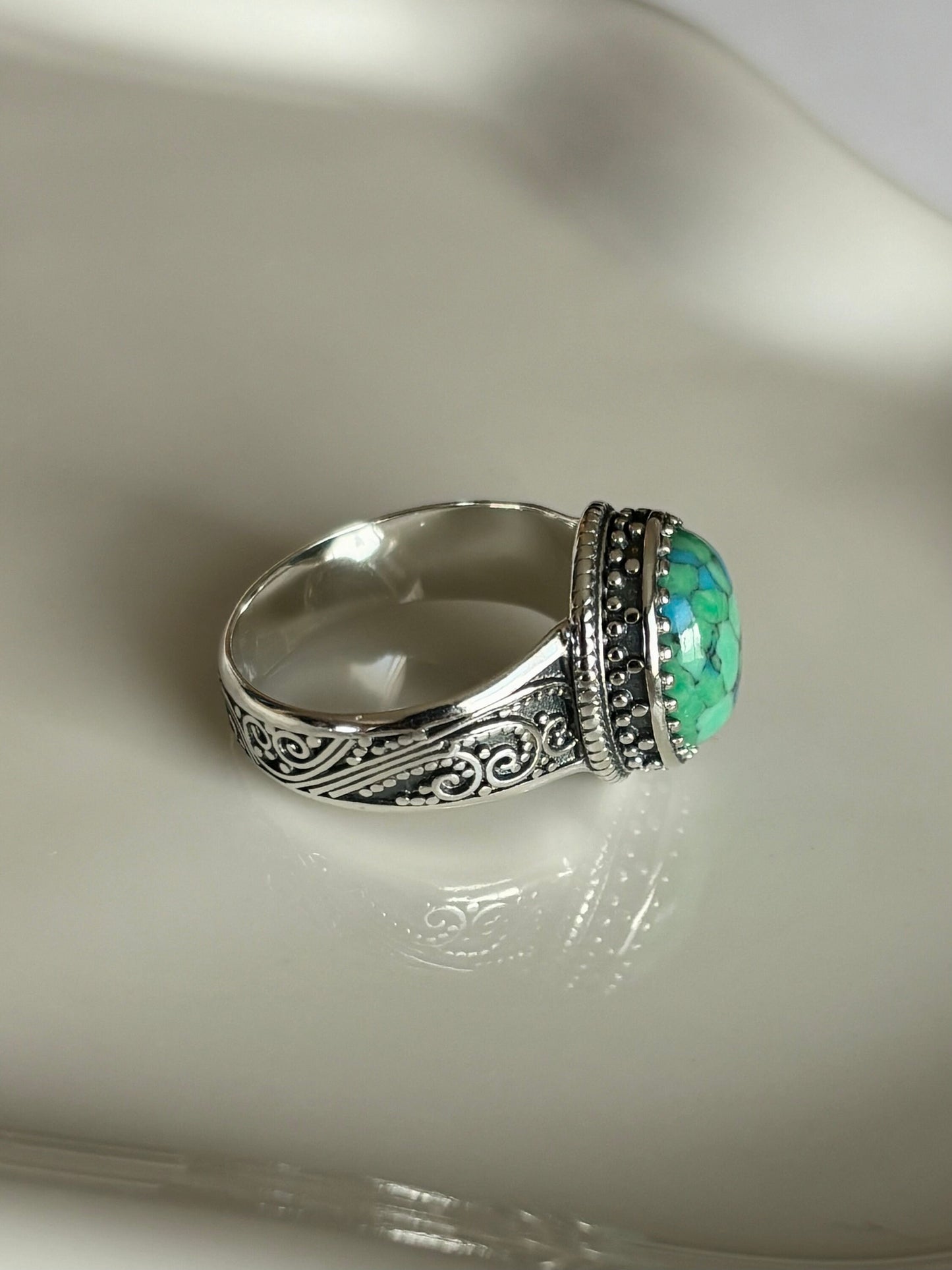 Sterling Silver Turquoise Stone Ring