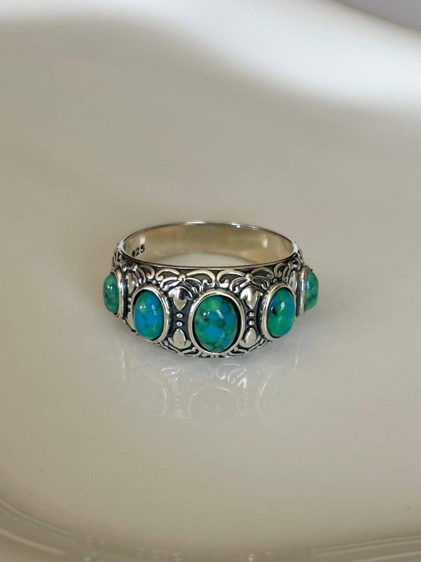 Turquoise Sterling Silver Stone Ring