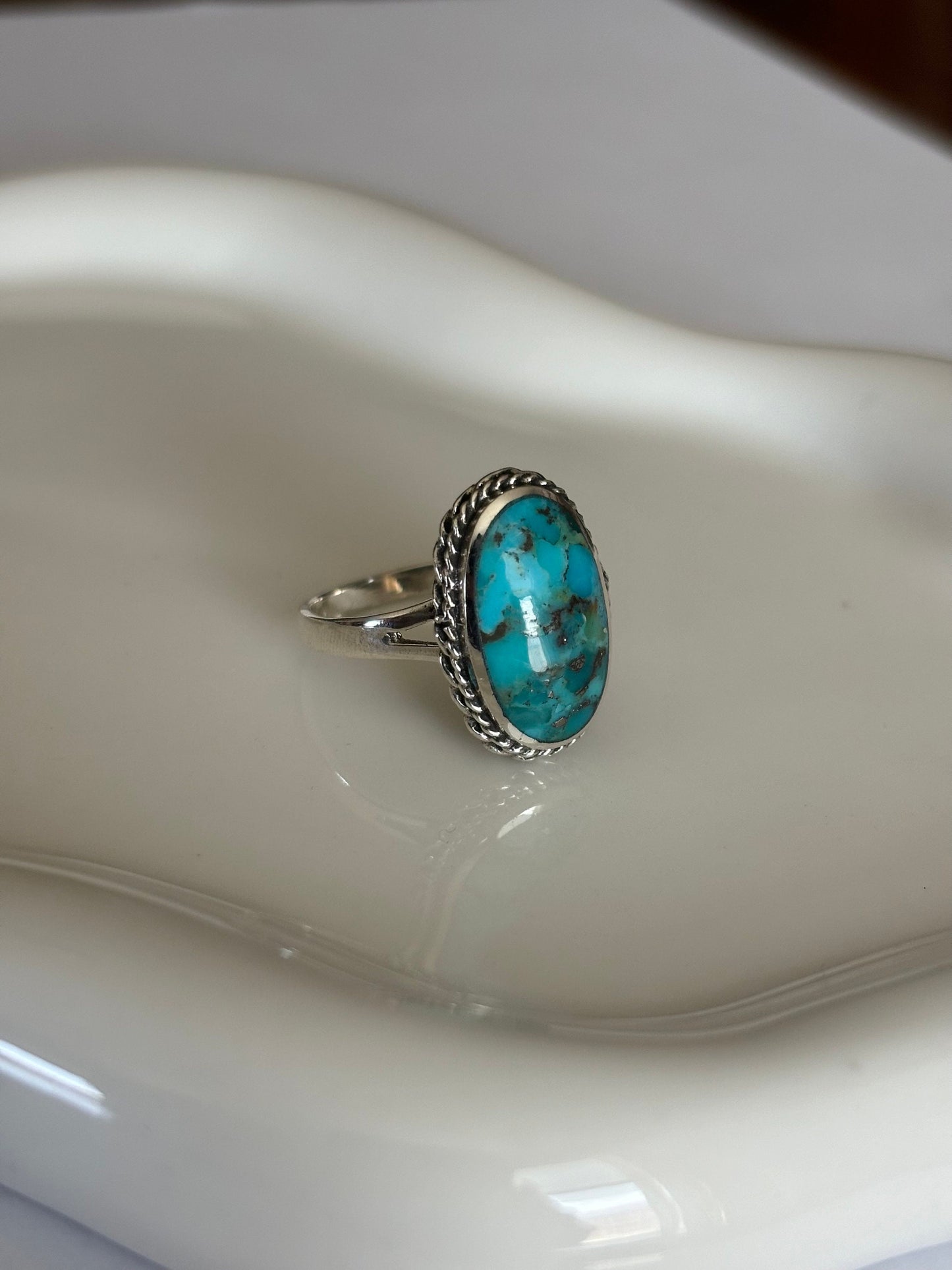 Turquoise Sterling Silver Stone Ring