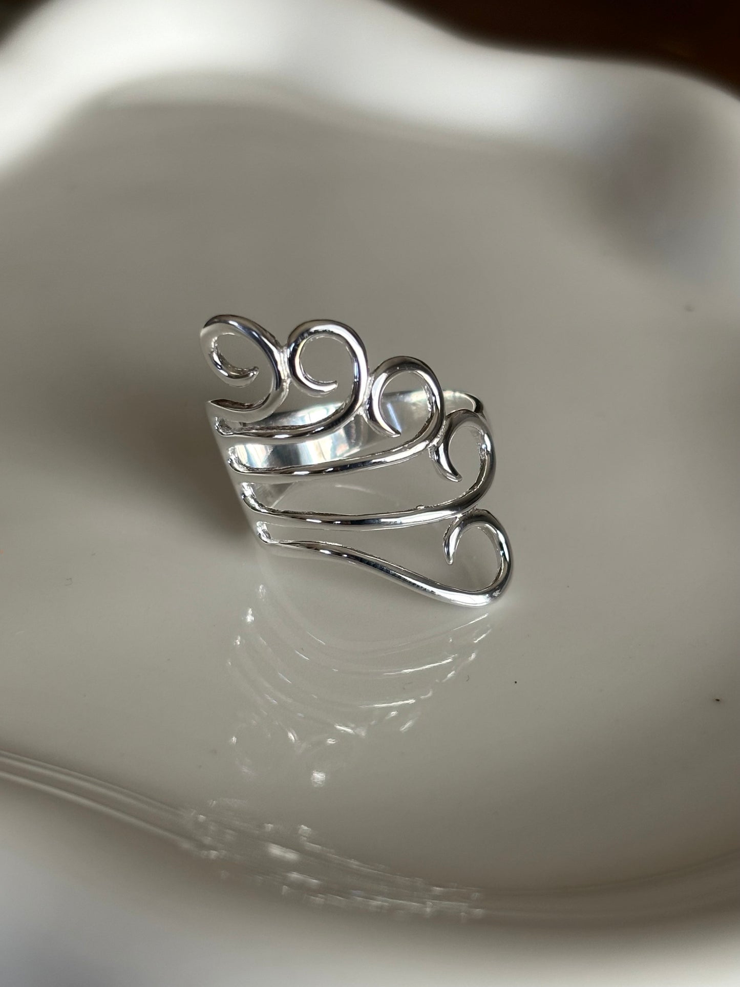 Sterling Silver Spiral Ring