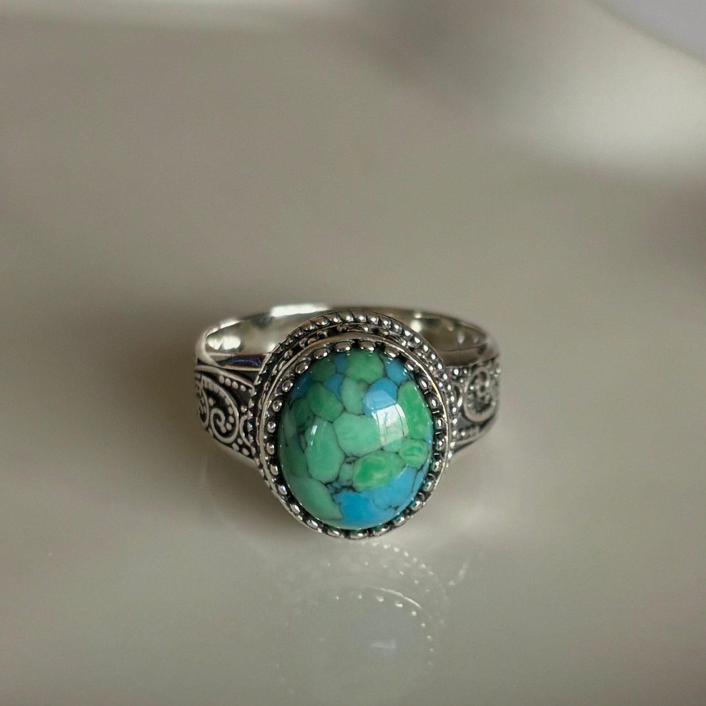 Sterling Silver Turquoise Stone Ring