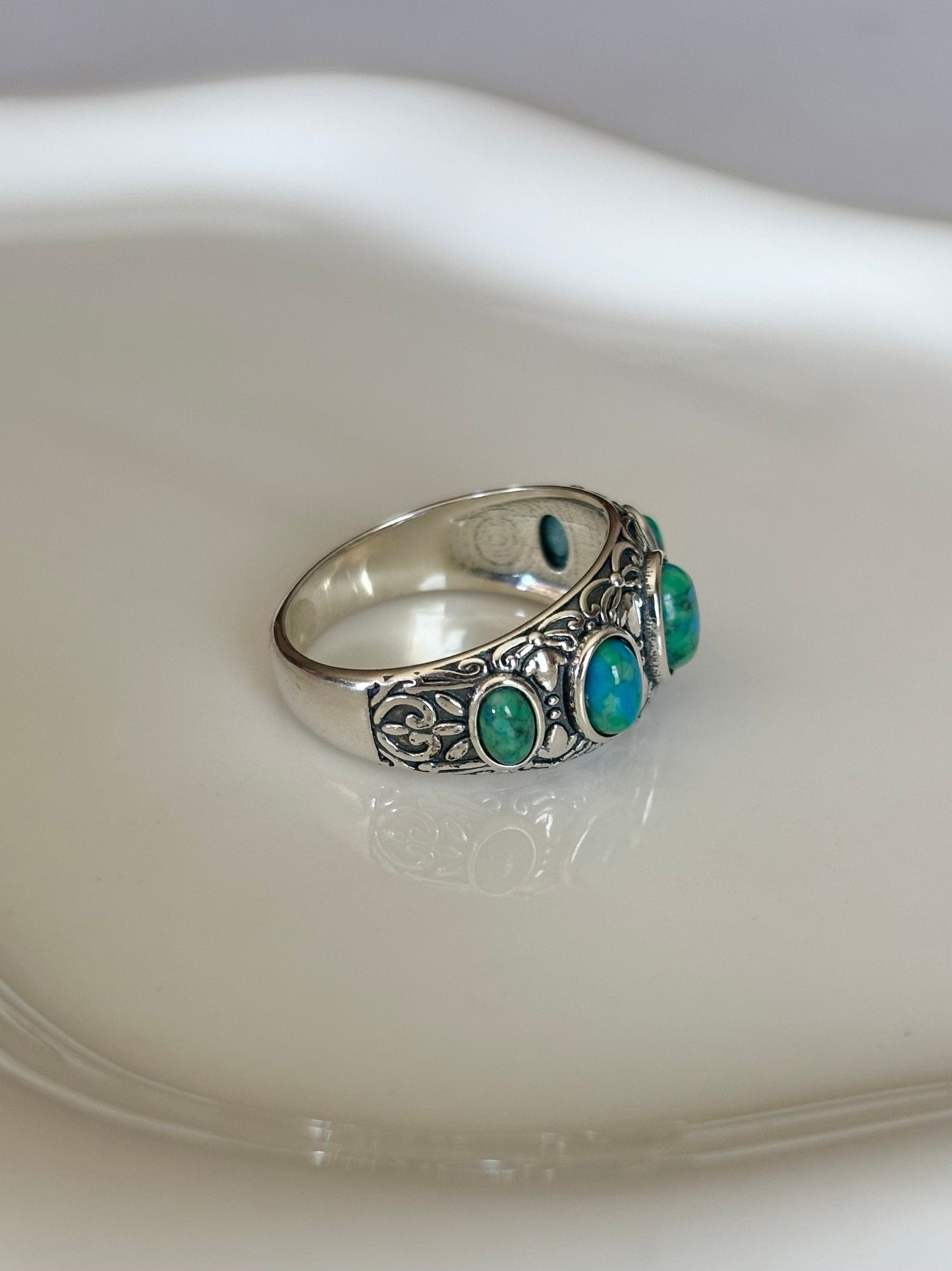 Turquoise Sterling Silver Stone Ring