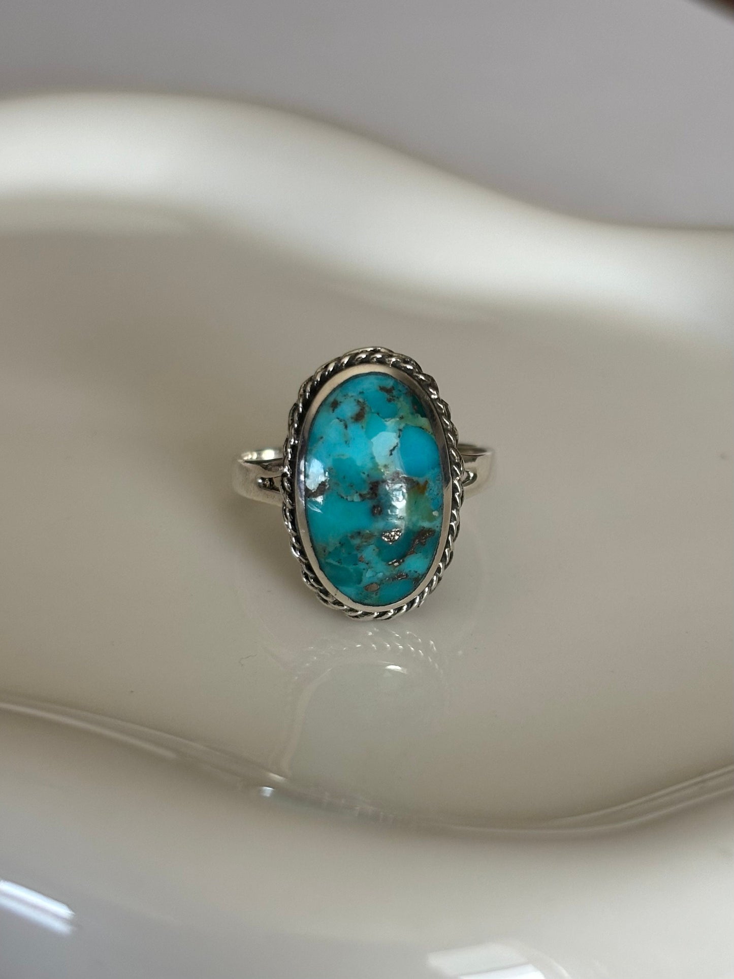 Turquoise Sterling Silver Stone Ring