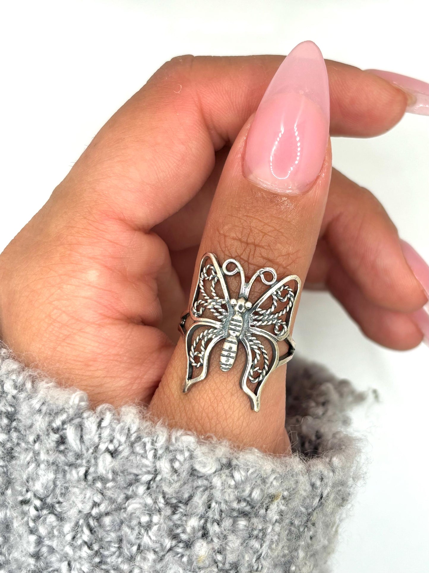 Butterfly Sterling Silver Ring