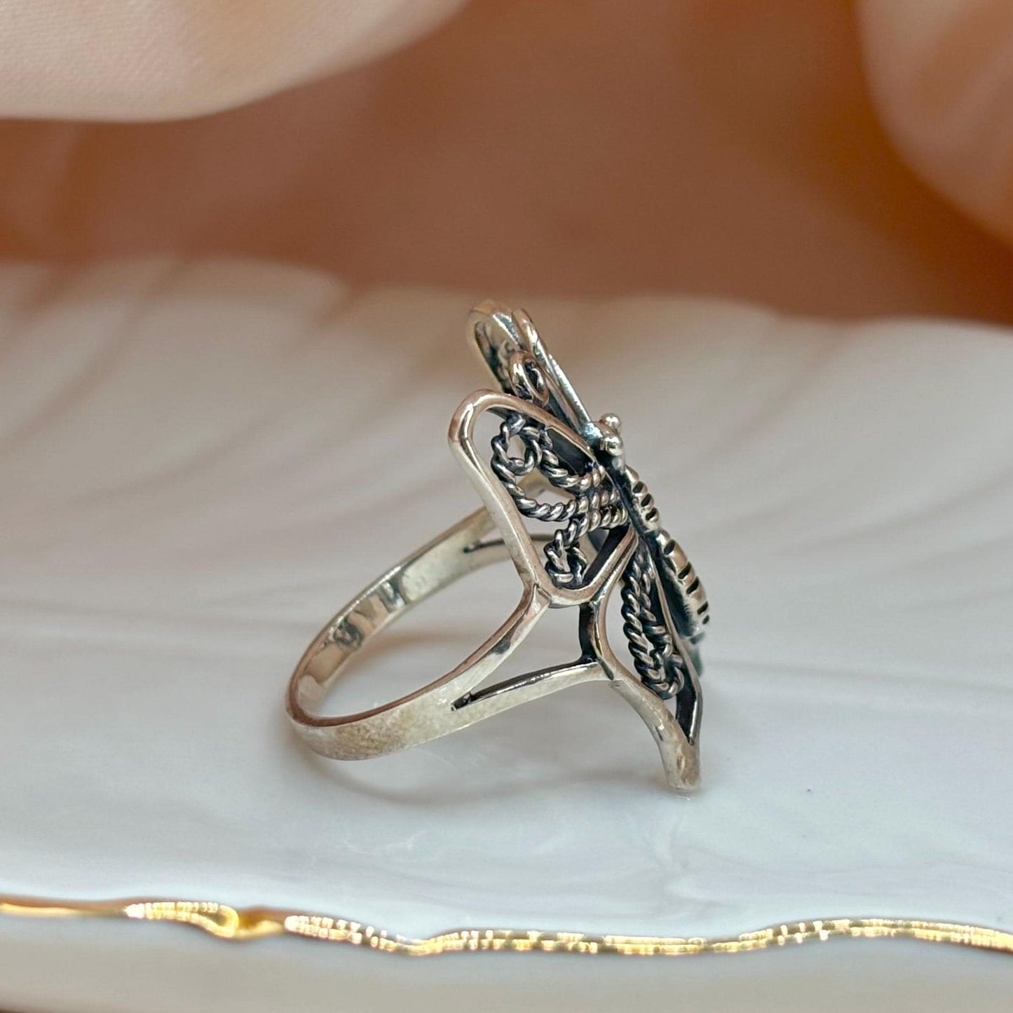 Butterfly Sterling Silver Ring